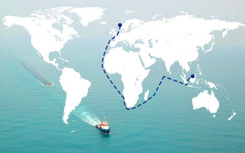 Pipelife satte verdensrekord - rute på kart