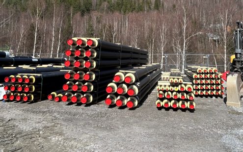 Pipelife leverer omlag 1,3 millioner kroner i Isovarm rør og deler til prosjektet i Rjukan.