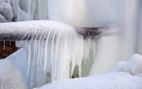 Frozen water jets.