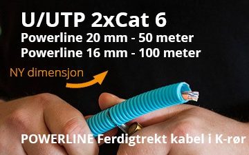 powerline cat6 reklame