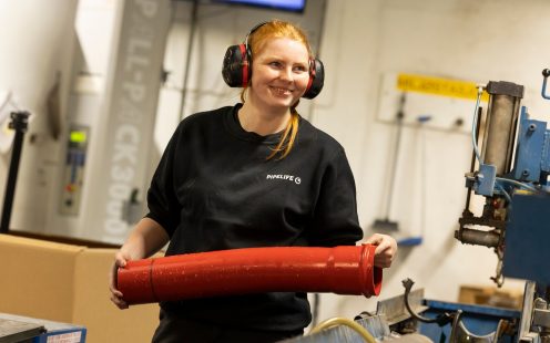 Alle kabelrør og deler i Protectline-serien produseres i Pipelife sin fabrikk i Surnadal.
