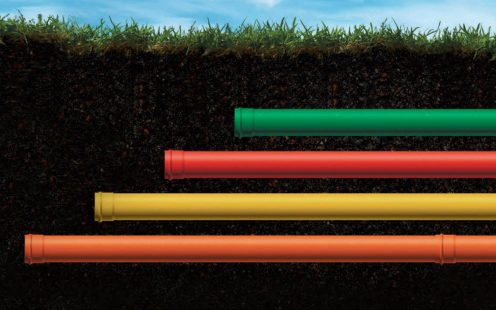 illustration of cable protection underground