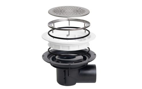 Pipelife gulvsluk  lagvis med forhøyning