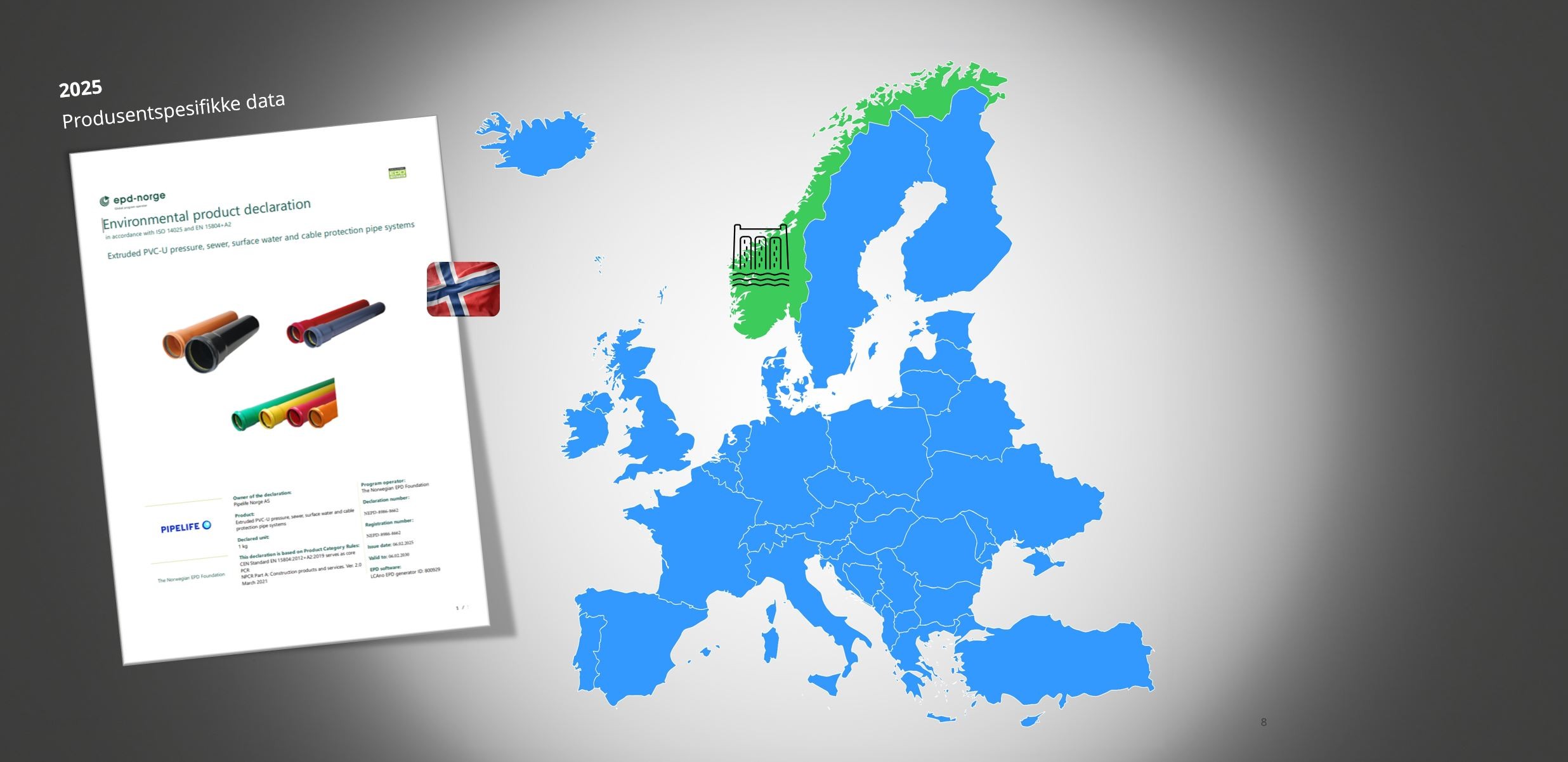 Lanserer EPD-er basert på norsk PVC-produksjon