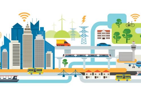 Transportation, Connected, Energy and Power Concept