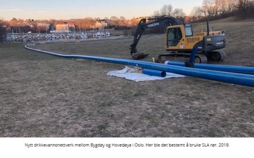 SLA rør legges i Oslo i 2019