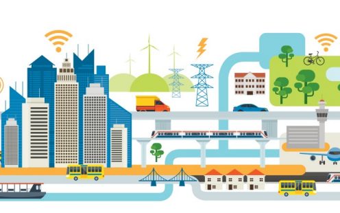 Transportation, Connected, Energy and Power Concept