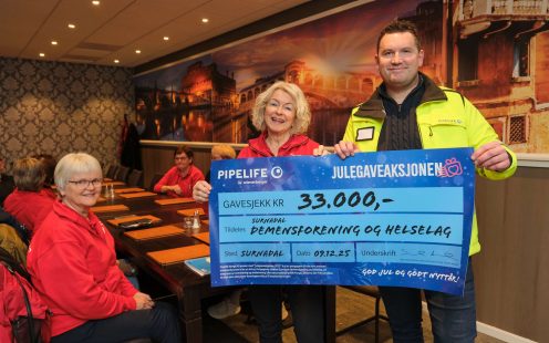 Vinner av Gaveaksjonen 2025, Surnadal: Surnadal demensforening og helselag.