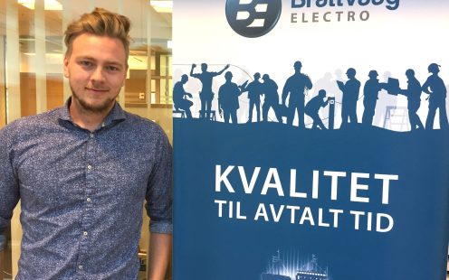 Vi har fokus på å levere kvalitet til avtalt tid til våre kunder, forteller Andreas Nærø, Serviceleder i Brattvaag Electro.