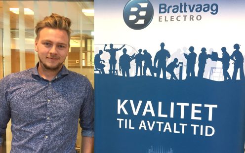 — Vi har fokus på å levere kvalitet til avtalt tid til våre kunder, forteller Andreas Nærø, serviceleder i Brattvaag Electro.