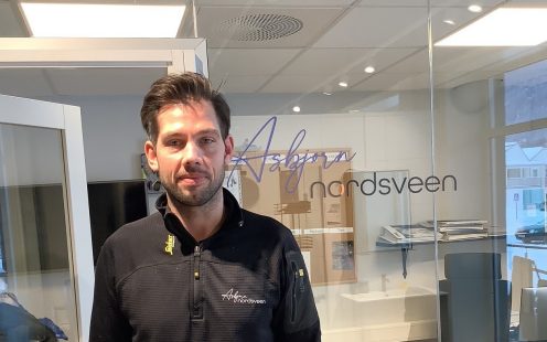 Patrick Widsteen, avdelingsleder ved Bademiljø Asbjørn Nordsveen.