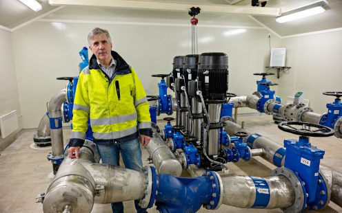Trykkøkningsstasjonen for drikkevann i Levanger kommune